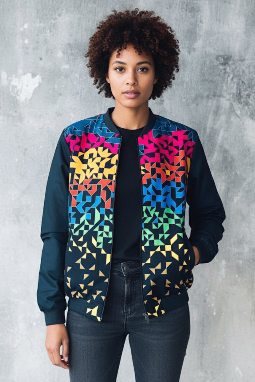 LADIES ANKARA AFRICAN PRINT JACKET