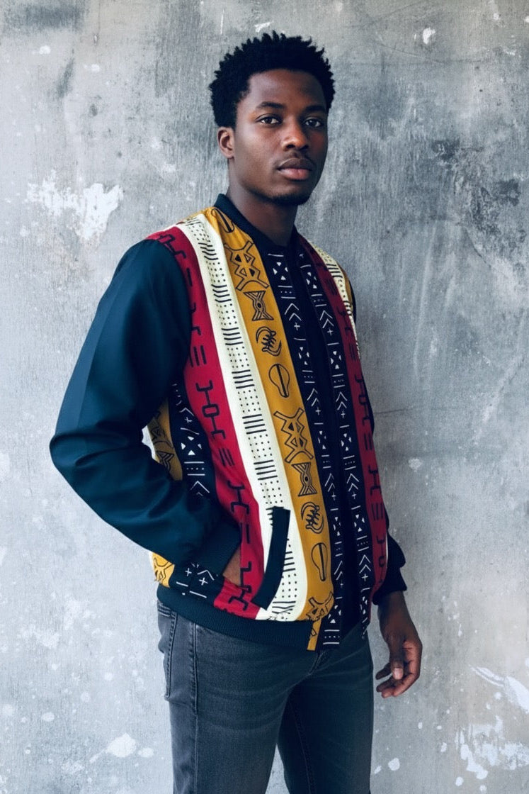 MEN ANKARA AFRICAN PRINT JACKET