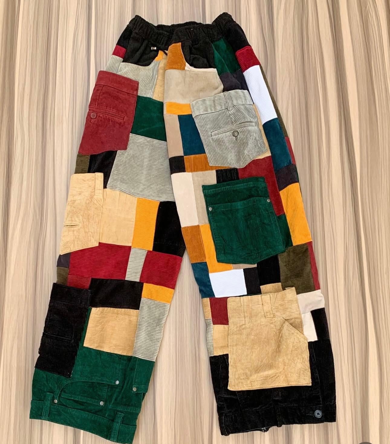 UNISEX PATCHWORK CORDUROY PANT