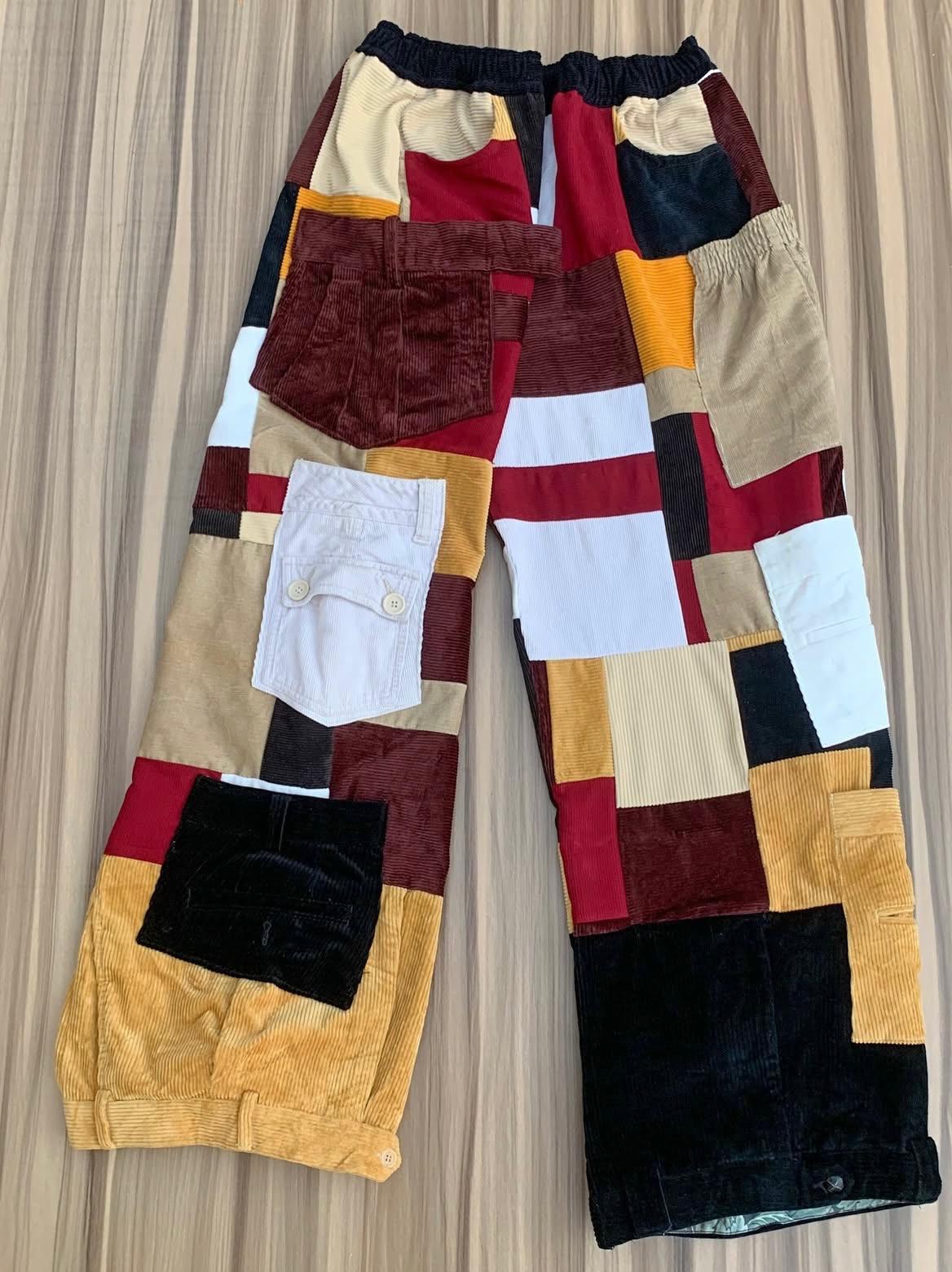 UNISEX PATCHWORK CORDUROY PANT