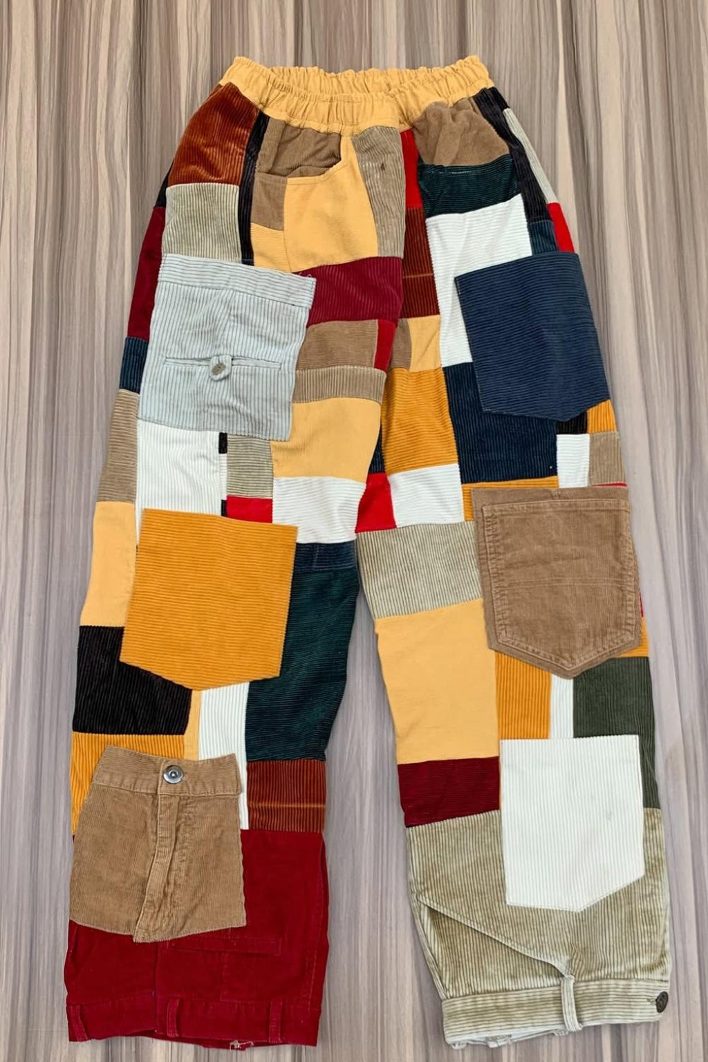 UNISEX PATCHWORK CORDUROY PANT