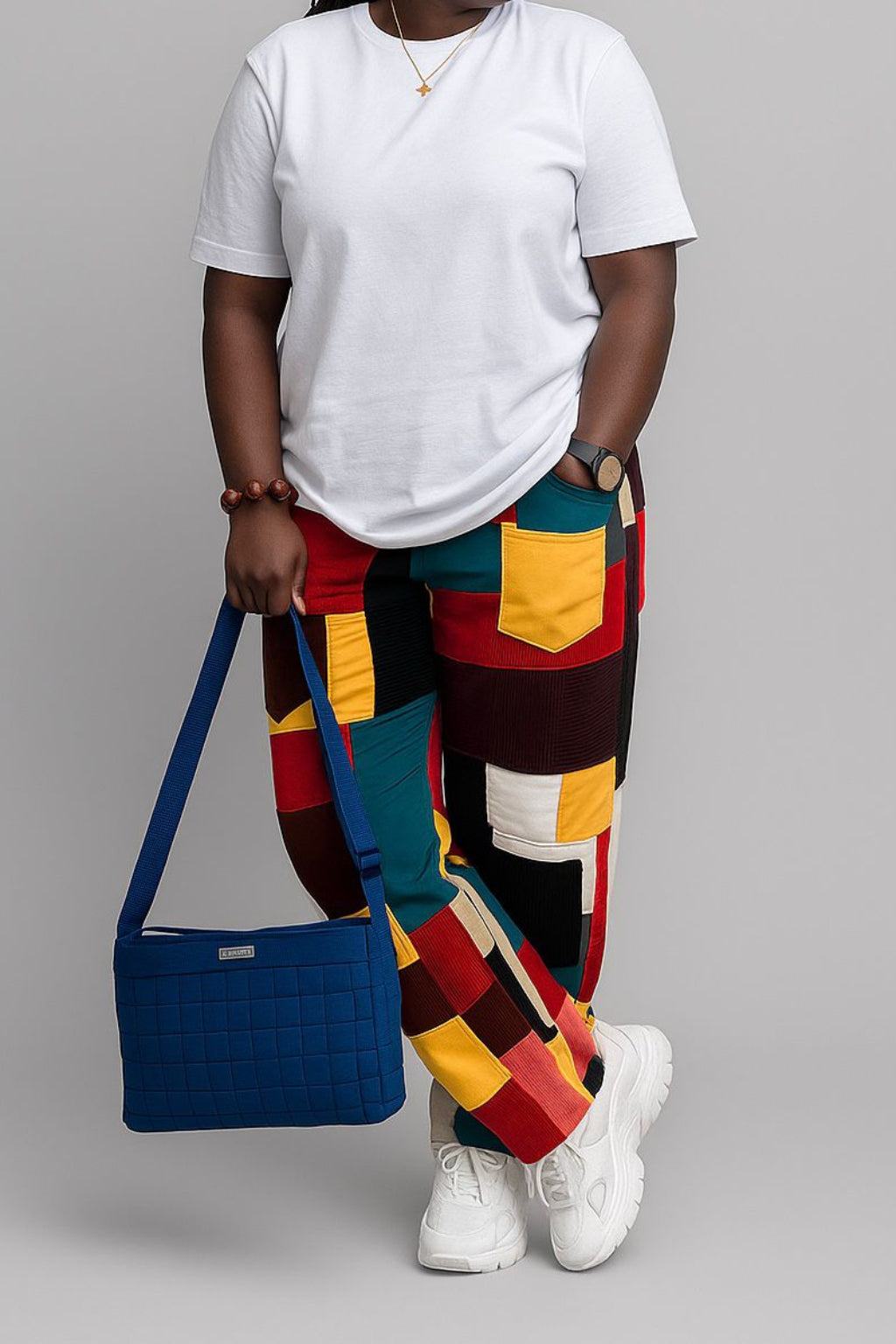 UNISEX PATCHWORK CORDUROY PANT